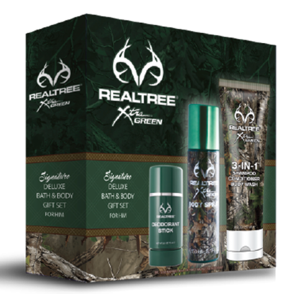 Realtree for Him Bath/Body 3 Piece Gift Set